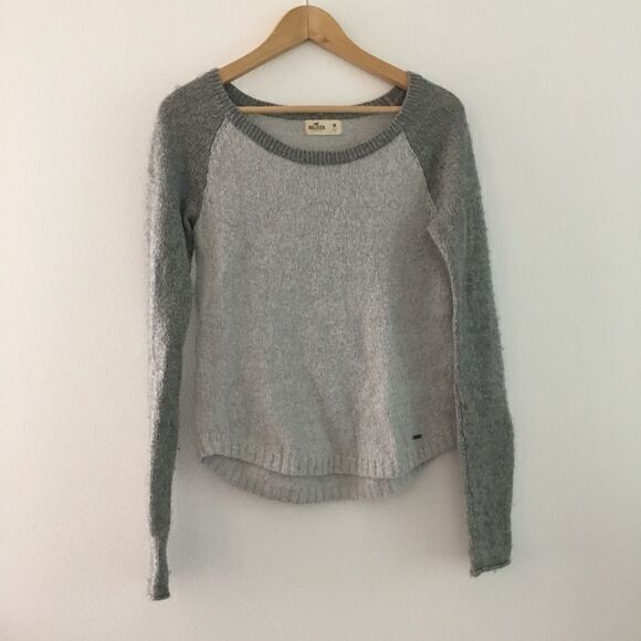 3/$15 Hollister Wool metallic color block crewneck long‎ sleeve Sweater - Picture 1 of 5